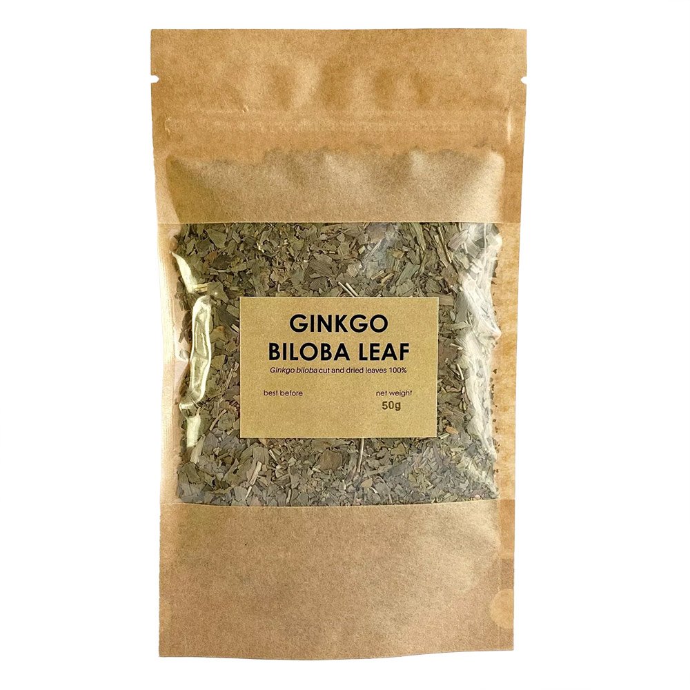 Ginkgo Biloba Leaf Herbal Tea | 50g | Natural Tea for Men's Sexual Health, Cognitive Support, and Improved Circulation