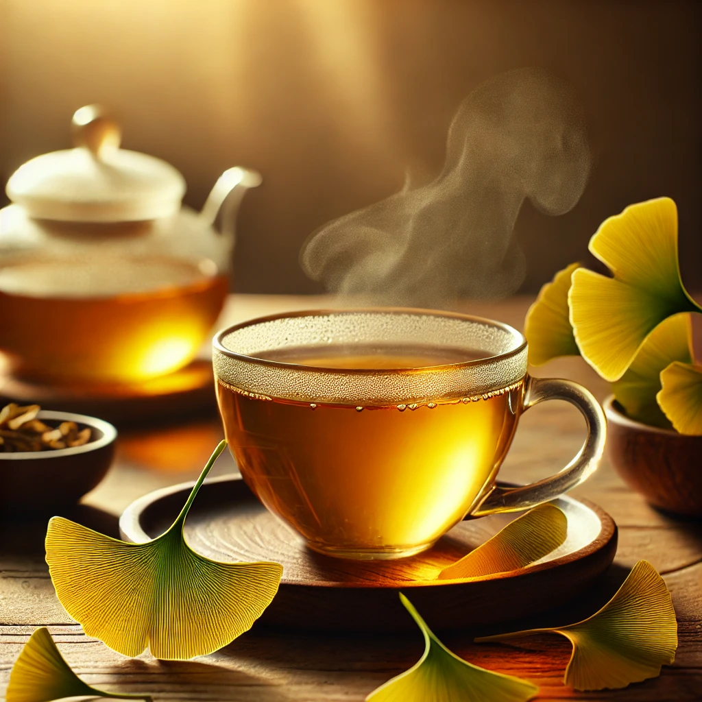 Ginkgo Biloba Leaf Herbal Tea | 50g | Natural Tea for Men's Sexual Health, Cognitive Support, and Improved Circulation - Image 2