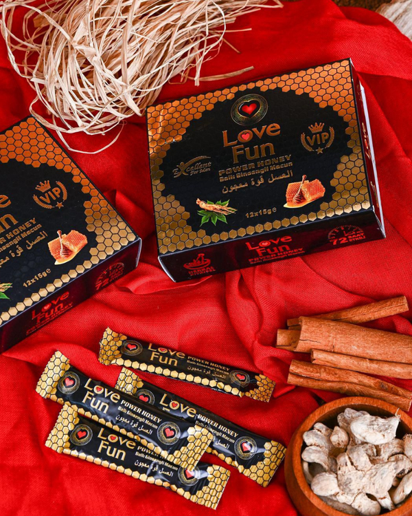 Love Fun Honey Ginseng Power Paste Sachets 12 x 15g - Image 2
