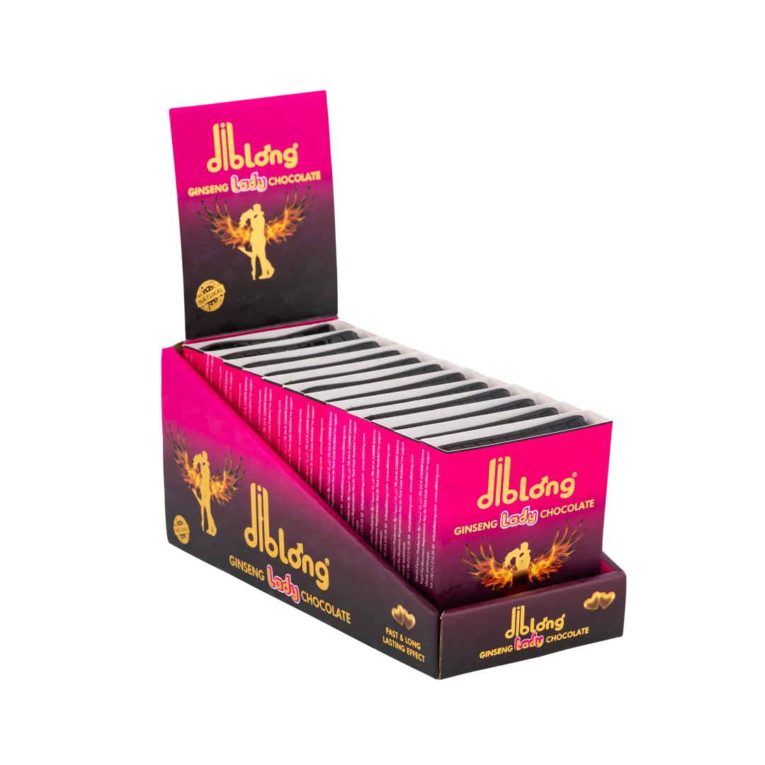 Diblong Lady Ginseng Chocolate Premium Chocolate for Woman 12x16g