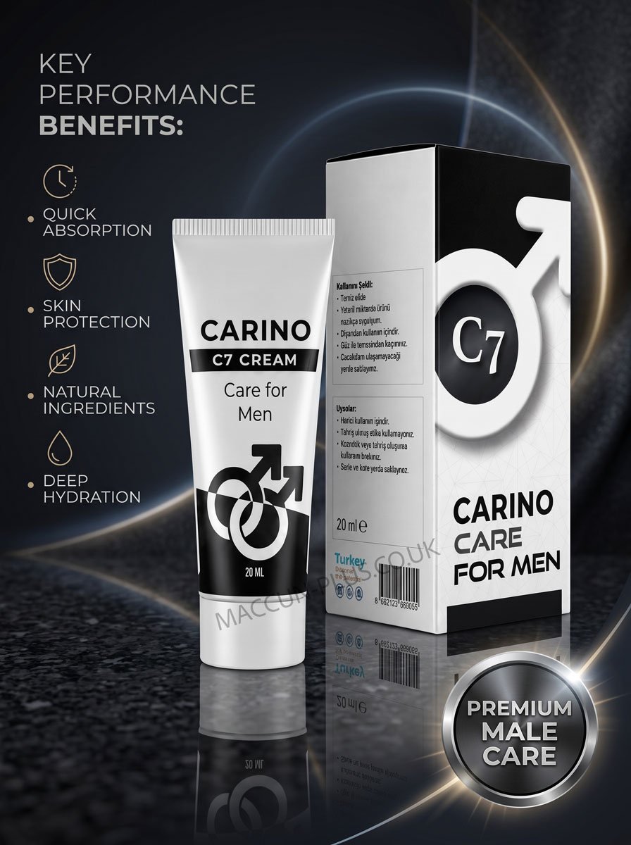CARINO C7 Care For Men Cream 20ml – Long-Lasting Performance & Vitality Support - Image 2