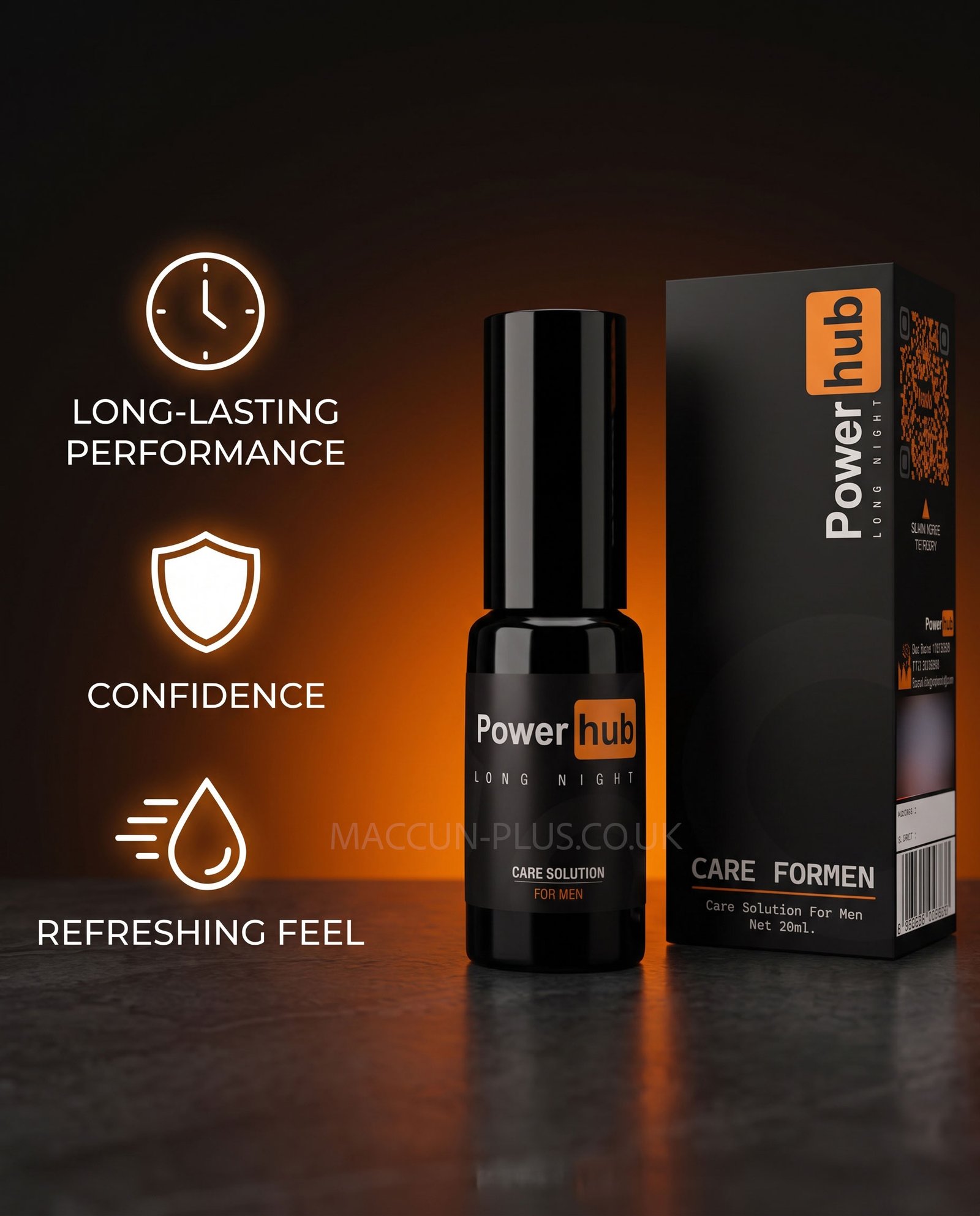 Powerhub Long Night Care & Massage Spray For Men 30ml – Long-Lasting Performance & Vitality Support - Image 2